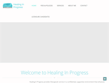 Tablet Screenshot of healinginprogress.net